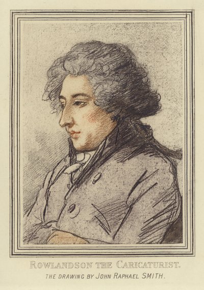 Ritratto di Thomas Rowlandson il caricaturista da John Raphael Smith